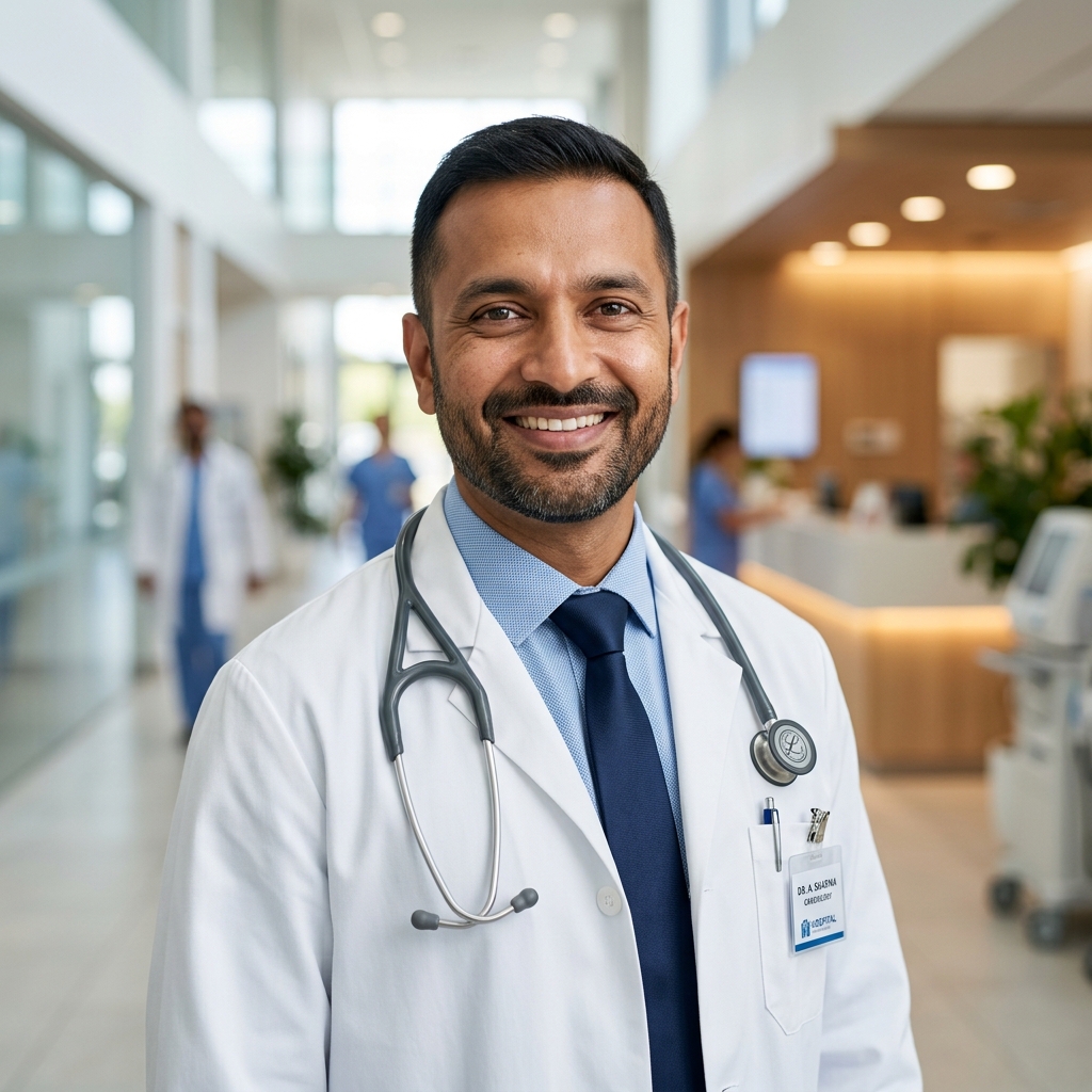 Smiling doctor