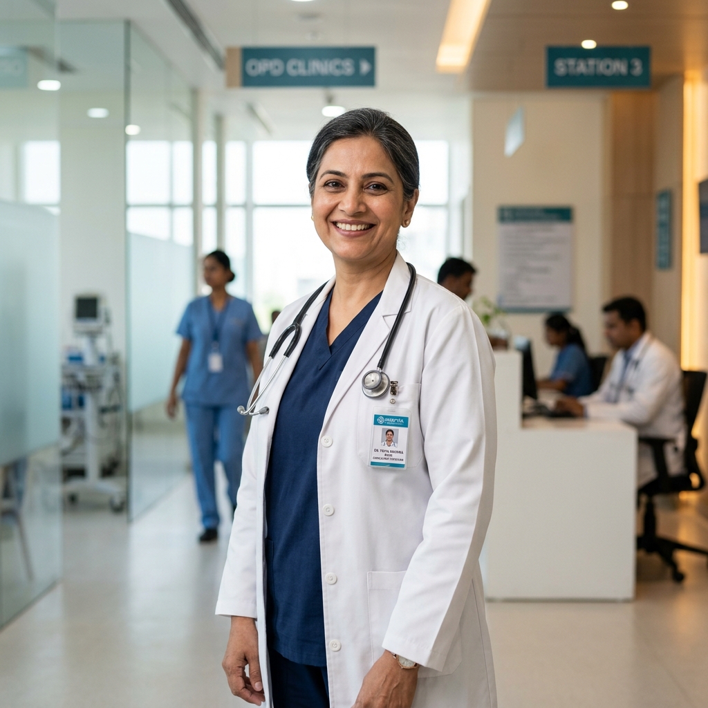 Smiling doctor